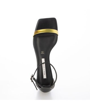 MODE ET JACOMO <MODE ET JACOMO>スリムストラップフラットサンダル イエローメタリック