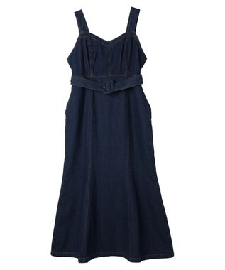 earth music&ecology マーメイドデニムジャンスカ Dark Indigo