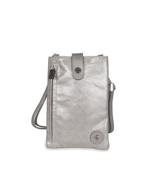 PELLE BORSA パスポートサイズショルダーバッグ Alive アライブ 4306 シルバー