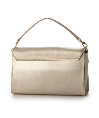 UNBILLION ペルケ perche / 姫路レザーひねりかぶせ2wayショルダーバッグ ゴールド