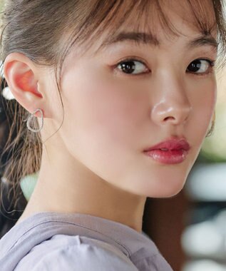 Tiaclasse 【金属アレルギー対応】ティアドロップサークルピアス シルバー