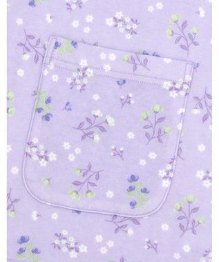 Wing パジャマ 長袖 長ズボン 綿100％(肌側) キルトニット素材 保温性 ゆったりシルエット やさしい肌あたり シャツタイプ 上下セット レディース EP6004 ウイング／ワコール パープル