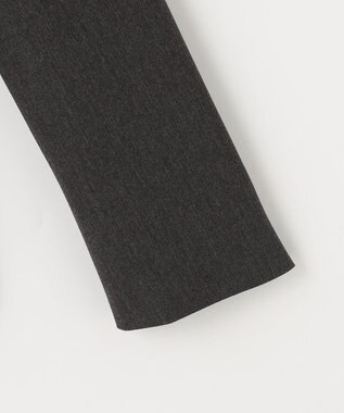 J.PRESS LADIES 【洗える】アルガンシルク ノーカラー ジャケット グレー系