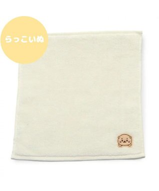 しろたん 無撚糸 ミニタオル ワンポイント入り らっこいぬ クリーム色 タオル ミニタオル ハンカチ あざらし アザラシ らっこいぬ かわいい キャラクター 大人 子供 キッズ プレゼント マザーガーデン Mother Garden ファッション通販 公式通販 オンワード