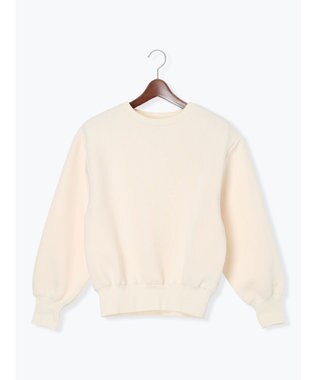 Te chichi ワンポイント刺繍裏起毛プルオーバー オフホワイト