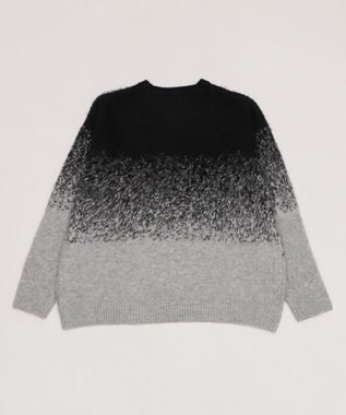 WEGO 【ユニセックス着用ITEM/MLサイズ展開】ファジーグラデーションプルオーバー ブラック