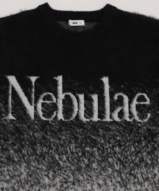 WEGO 【ユニセックス着用ITEM/MLサイズ展開】ファジーグラデーションプルオーバー ブラック