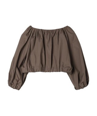 Green Parks ■ＥＳＣＡＲ　ギャザーショートプルオーバー Gray Beige