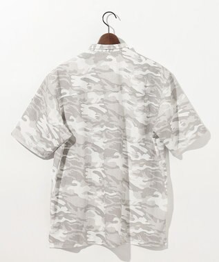 JOSEPH ABBOUD MOUNTAIN 【軽量/ストレッチ】メッシュサッカーカモ アウトドア シャツ アイボリー系6