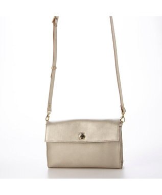 UNBILLION ペルケ perche / 姫路レザーひねりかぶせ2wayショルダーバッグ ゴールド