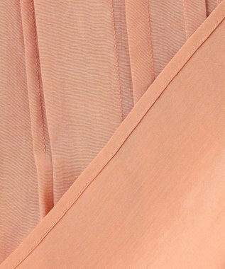 23区 L 【接触冷感/速乾性/洗える】エアリーブライトローン タック ブラウス ライトオレンジ系