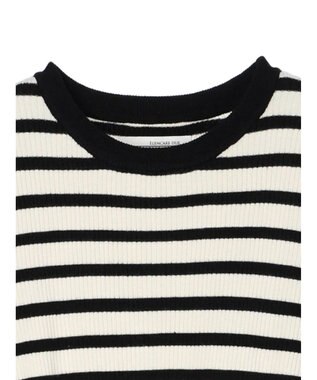 Green Parks ・ＥＬＥＮＣＡＲＥ　ＤＵＥニット＆ジャカードワンピース Border