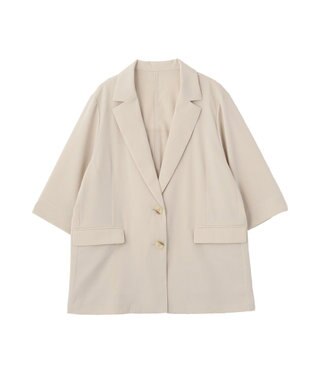 Green Parks シングル半袖ジャケット Natural