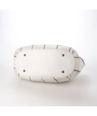 UNBILLION ピークスピーク PEAKSPEAK / 牛革パッチワーク・フラップトートL アイボリー