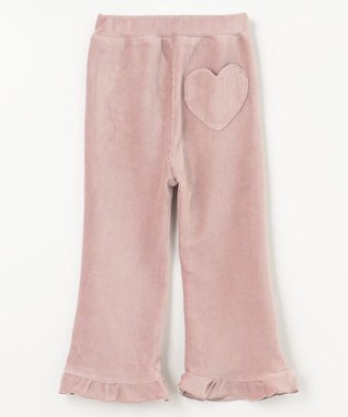 ANY KIDS カットコールフレアパンツ ピンクブラウン