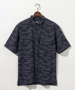 JOSEPH ABBOUD MOUNTAIN 【軽量/ストレッチ】メッシュサッカーカモ アウトドア シャツ ネイビー系6