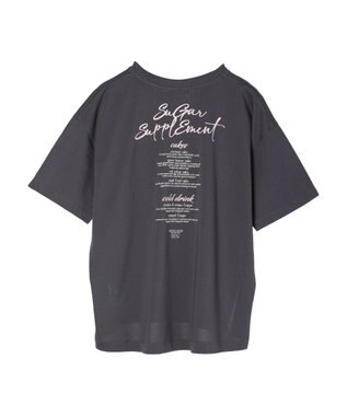 earth music&ecology Ｓｕｇａｒ　スリットＴ Charcoal Gray