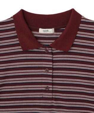 earth music&ecology ラガーポロシャツ Bordeaux