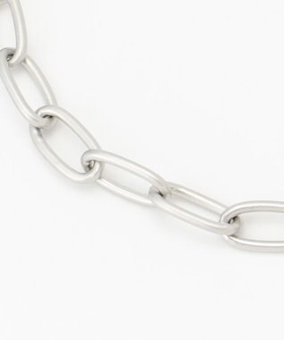 自由区 ダブルチェーンリング ネックレス マットシルバー