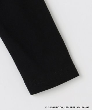 ANY KIDS 【ハローキティ×ANY KIDS】アップリケ 長袖Tシャツ ブラック
