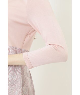 DAKS ペイズリープリントコンビニットワンピース ピンク