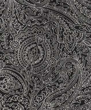 23区 L 【R(アール)】ジオメトリックペイズリープリント パンツ ペイズリーブラック