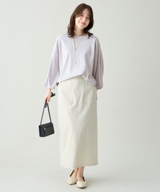 ANY タックスリーブプルオーバー ライトグレー