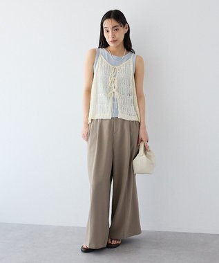 CRAFT STANDARD BOUTIQUE ノットヤーン透かしビスチェ Off White