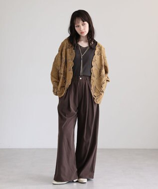 Green Parks ・ＳＵＧＡＲ　ＳＰＯＯＮ　カーブタックパンツⅡ Brown