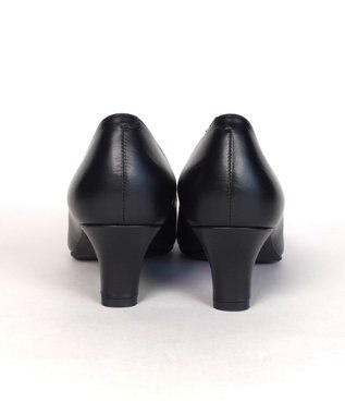 Dominic3 スクエアモチーフ レザーパンプス ブラック