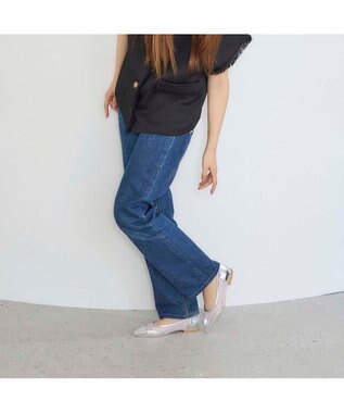 MODE ET JACOMO <carino>【レイン対応】メッシュポインテッドトゥパンプス シルバー