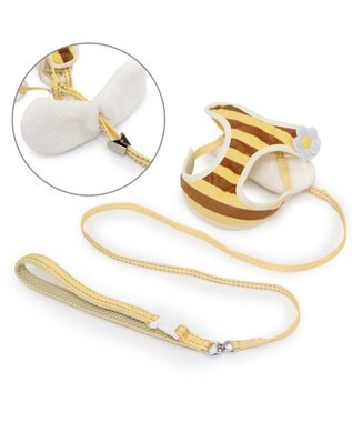 PET PARADISE ペットパラダイス 反射付き リード&ハーネス 《蜂》  S 小型犬 蜂