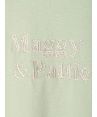 earth music&ecology フォルムスリーブ刺繍ロゴＴＥＥ Off White