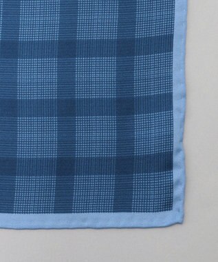 GOTAIRIKU 日本製【シルク100％】オリジナル柄チーフ ネイビー系4