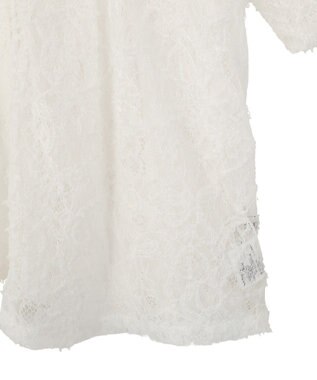 earth music&ecology レースフラワーブラウス Off White