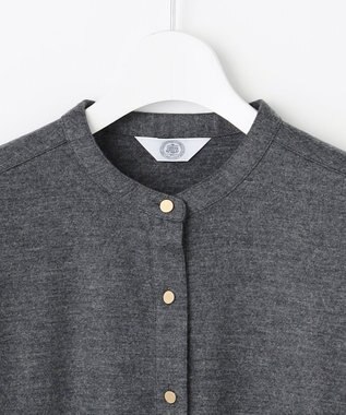 J.PRESS LADIES ウールスムース ワンピース グレー系