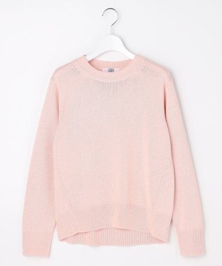 J.PRESS LADIES L Reeves Shine クルーネック ニット ピンク系