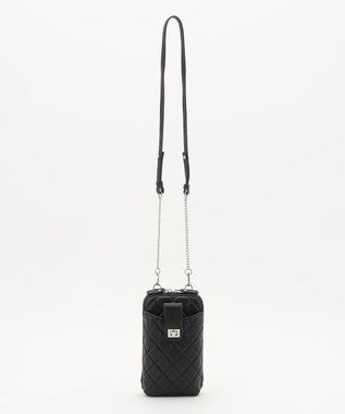 J.PRESS LADIES キルティング スマホポシェット ブラック系