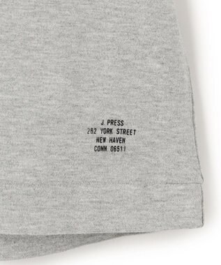 J.PRESS MEN 【J.PRESS ORIGINALS】【UNISEX】Cotton Jersey J.PRESS Logo T-Shirt ライトグレー系