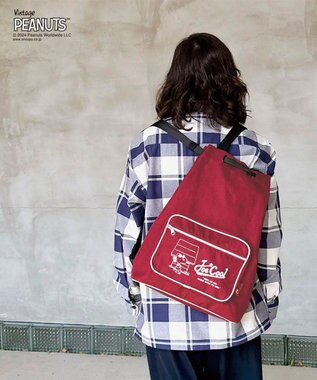 ROOTOTE 8388【スヌーピー】IP.セオルー.デルタ.ピーナッツ-9J 04：レッド