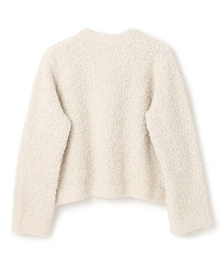 UNFILO テープフリンジニット カーディガン グレージュ