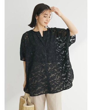 Green Parks ２ＷＡＹ　ジャガードチュニック Black