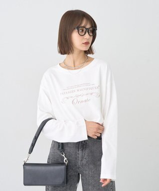 earth music&ecology 【綿100】アソートグラフィックロンＴＥＥ Off White