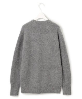 ICB L フォックスアルパカ Vネックプルオーバーニット ライトグレー系