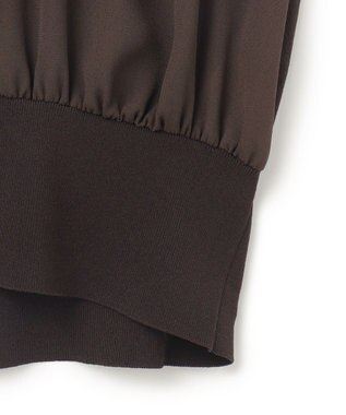 BEIGE， 【WEB限定】MONSTERA / ニットブラウス Brown