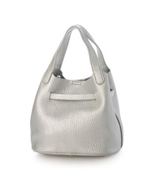 UNBILLION カシュカシュ cachechche / ヒネリ金具ベルトシボミニバッグ シルバー