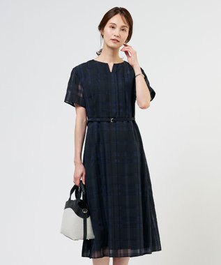 J.PRESS LADIES S シャドーチェック ワンピース