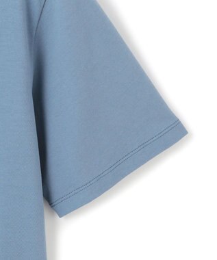 23区 【洗える】ボタニカル カラー Tシャツ ダルブルー系