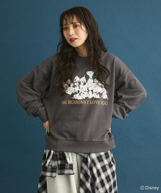 Green Parks １０１匹わんちゃん／プリント裏毛スウェット