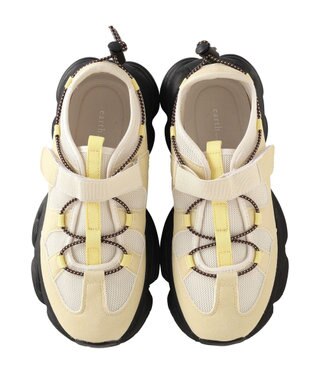 earth music&ecology ドローコードスニーカー Lemon Yellow